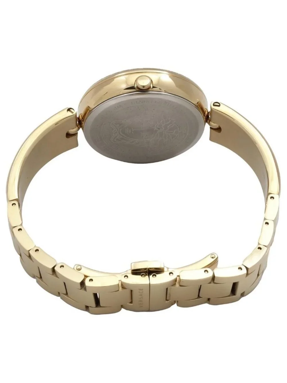 NWT Versace Palazzo Empire Quartz Gold Dial Ladies Watch